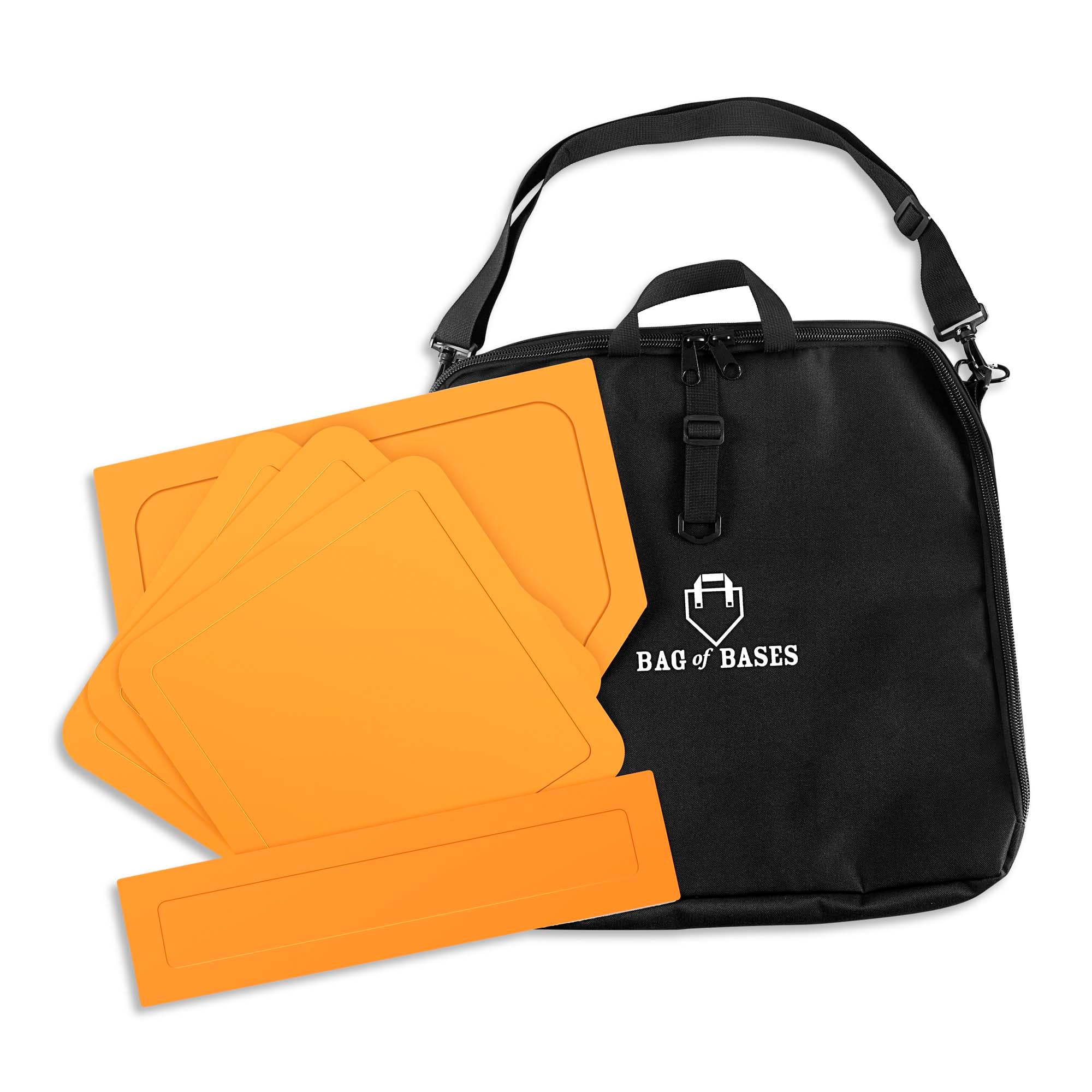 Bag of Bases — Full set of throw-down bases that rolls up and carries easy.
